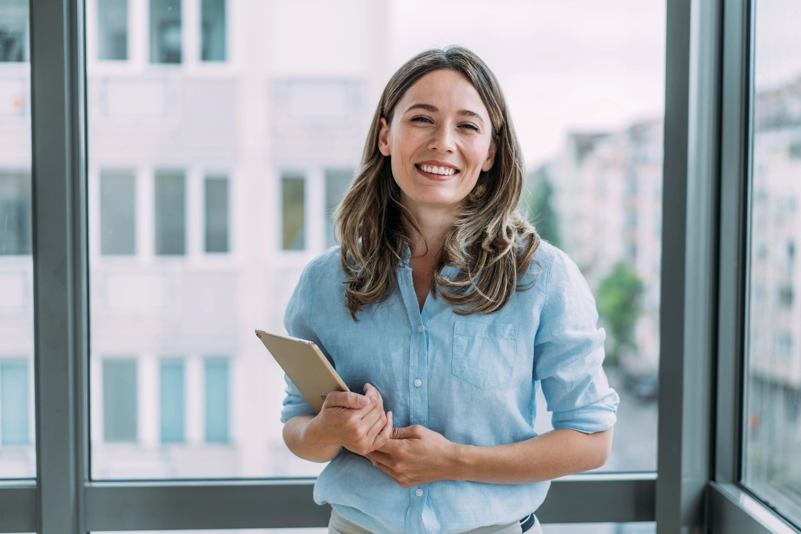 Professional financial advisor in an office